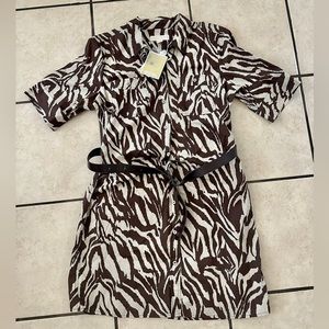 Michael Kors Zebra Pattern Dress New with tags XLarge